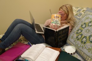 Students suffer through a week of stressful final exams at the conclusion of each semester and good study habits can make finals week a little less painful. (Photo illustration by Lisa Baker)
