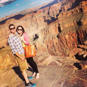 Brittany Maynard and her husband Dan Diaz pose at the Grand Canyon National Park in Arizona on Oct. 21, 2014. This was the last item on Maynard's bucket list before she took her own life with lethal medication prescribed from her doctor. (AP Photo/TheBrittanyFund.org, File) 