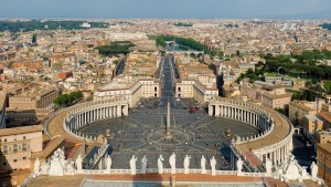 St. Peter's Square, Vatican City. The Vatican recently announced a worldwide colloquium to be held this month discussing traditional marriage. Leading religious figures from around the world will be in attendance, including representatives from the LDS Church. (Wikimedia Commons)