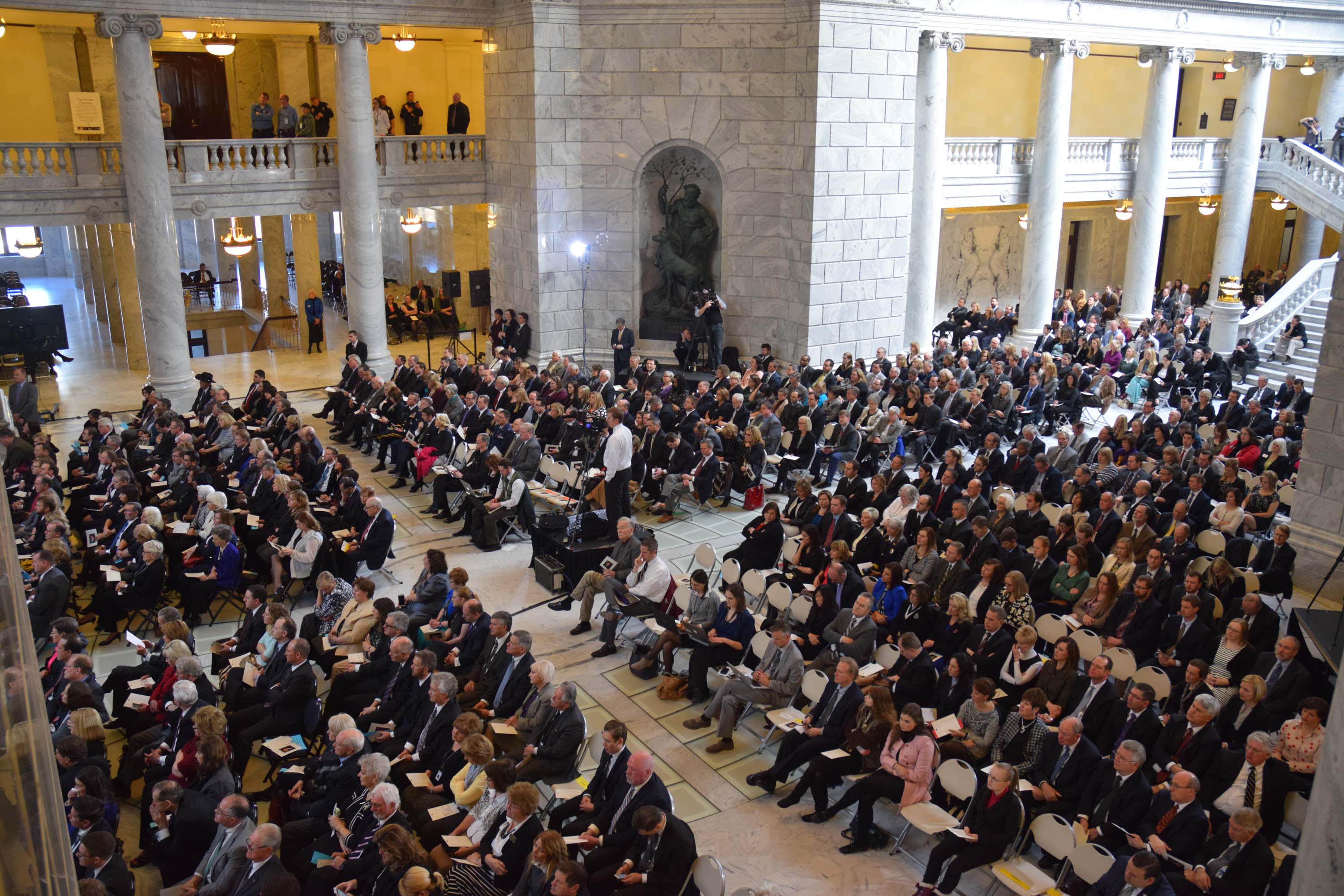 About 1,500 people attended the memorial service for former Utah House Speaker Becky Lockhart.