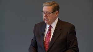 Elder Jeffrey R. Holland speaks at an education event in March 2012. Elder Holland addressed seminary and institute personnel at a CES Devotional on Feb. 6, 2015. (Mormon Newsroom)