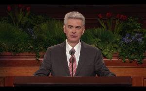 Bishop Gerald Causse speaks about making the gospel wonderful at the the 185th Annual General Conference of The Church of Jesus Christ of Latter-day Saints. (LDS.org)