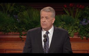 Elder Brent H. Nielson speaks at the Sunday Morning Session of the 185th Annual General Conference. (LDS.org) 