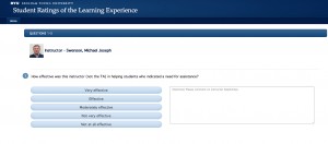 Screenshot of BYU's new student surveys. 