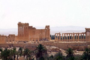 This photo released on Sunday, May 17, 2015, by the Syrian official news agency SANA, shows the general view of the ancient Roman city of Palmyra, northeast of Damascus, Syria. A Syrian official said on Sunday that the situation is "fully under control" in Palmyra despite breaches by Islamic State militants who pushed into the historic town a day earlier. (SANA via AP)