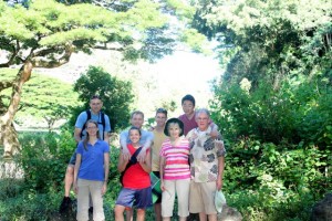 Austin and some of his family pose for a photo in Hawaii. Gray's family visisted him when he attended BYU-Hawaii. (Austin Gray)