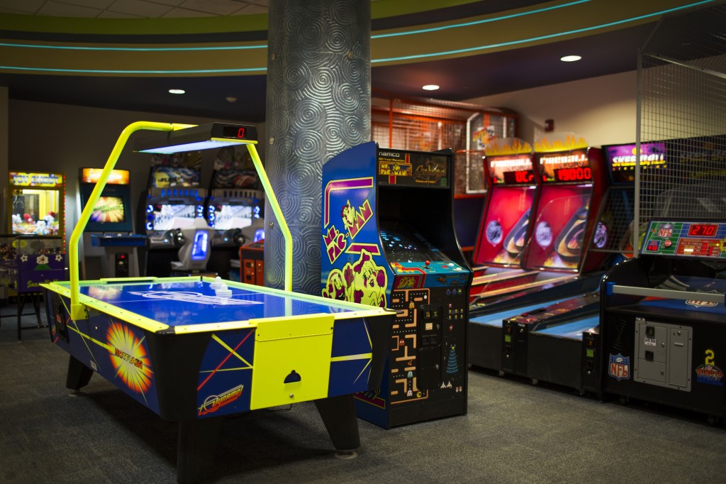 The BYU bowling and games center, located in the basement of the Wilkenson student center, is home to a wide variety of arcade games, such as skee ball, Pac-man and air hockey. Attendees include both students, alumni and visitors.(Eliana Lara)