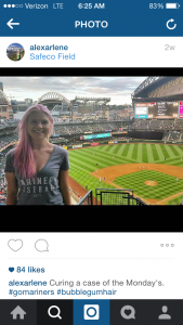 Alexa Barnes posted a photo while at the Safeco Field for a game. Wi-Fi for fans is a growing trend in stadiums. (Alexa Barnes)