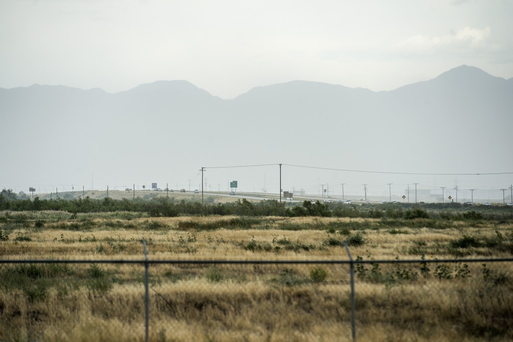 The proposed site for the relocation of a state prison near 7200 West and I-80 in Salt Lake City. Utah lawmakers are set to take up a controversial proposal to relocate the state prison near Salt Lake City's airport. (Chris Detrick/The Salt Lake Tribune via AP) 