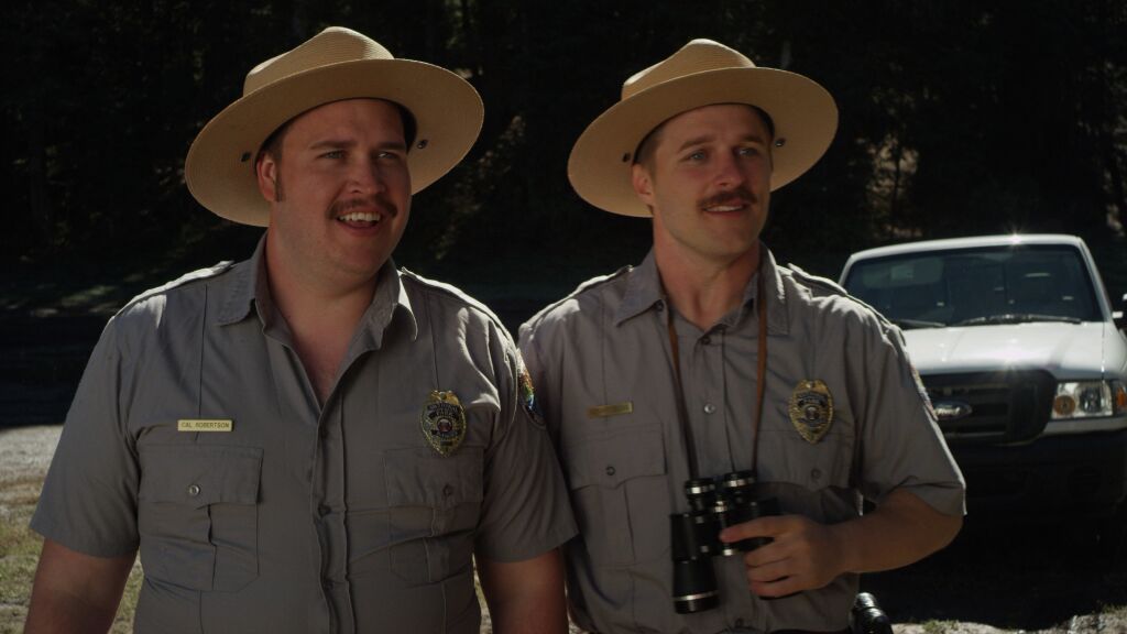 Maclain Nelson (right) has a small role as a dorky but lovable park ranger. The film is receiving good reviews from members of other faiths. (Nelson) 