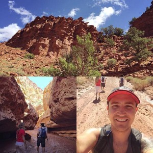 Hikers enjoy the sights of Capitol Reef. (Twitter)
