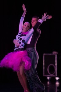 Ballroom Dance Company couple dances in BYU's annual dance concert eviDANCE. 