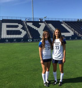 The Hatch sisters are excited to wear the same jersey again after Ashley left to play for BYU in 2013. (Photo courtesy of Chris Watkins)