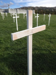 361 white crosses were placed to represent those dying due to lack of Medicaid coverage. Alliance for a Better Utah rallies to raise awareness. (Kristi Lee Neuberger)