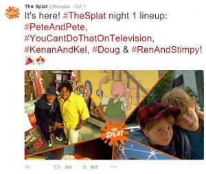 "The Splat" Twitter account announces the show line-up for the Oct. 5 premiere. ("The Splat" official Twitter)