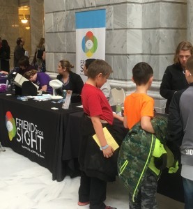 Nonprofits set up displays in the rotunda of the Capitol to gain the attention of legislators and the community. 