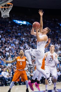 Kyle Collinsworth had 20 points, five rebounds, five assists and five steals in BYU's 72-70 loss to Valparaiso. (Ari Davis) 