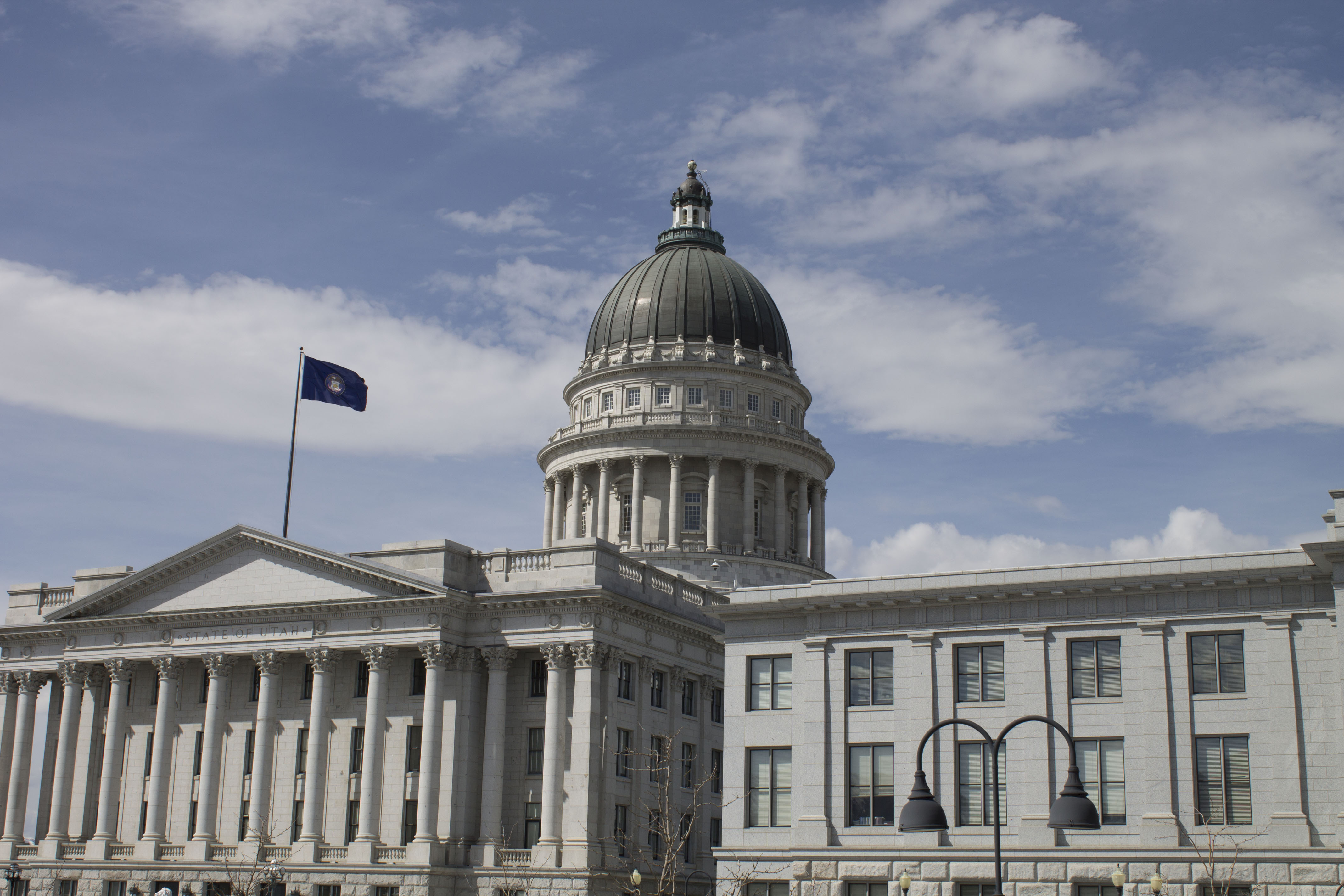 The Utah State Capitol Building in Salt Lake City, Utah, is home to one of the more conservative state legislatures in the country. (Porter Chelson)