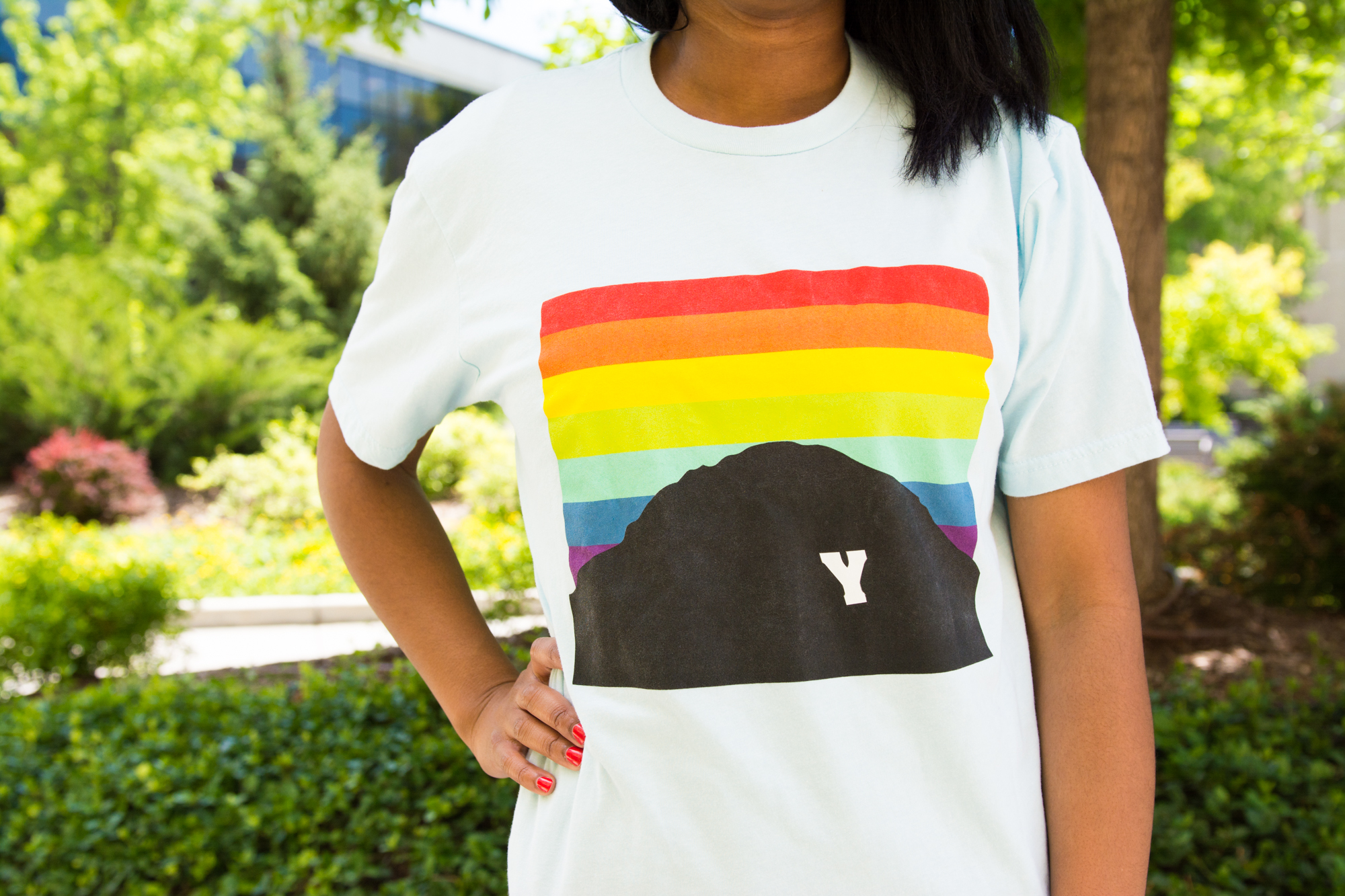 The Provo USGA T-shirt and logo. USGA is an open forum for BYU students, faculty, and guests to respectfully discuss LGBT issues.