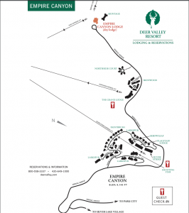 A map of Empire Pass at Deer Valley Resort. (Deer Valley Resort)