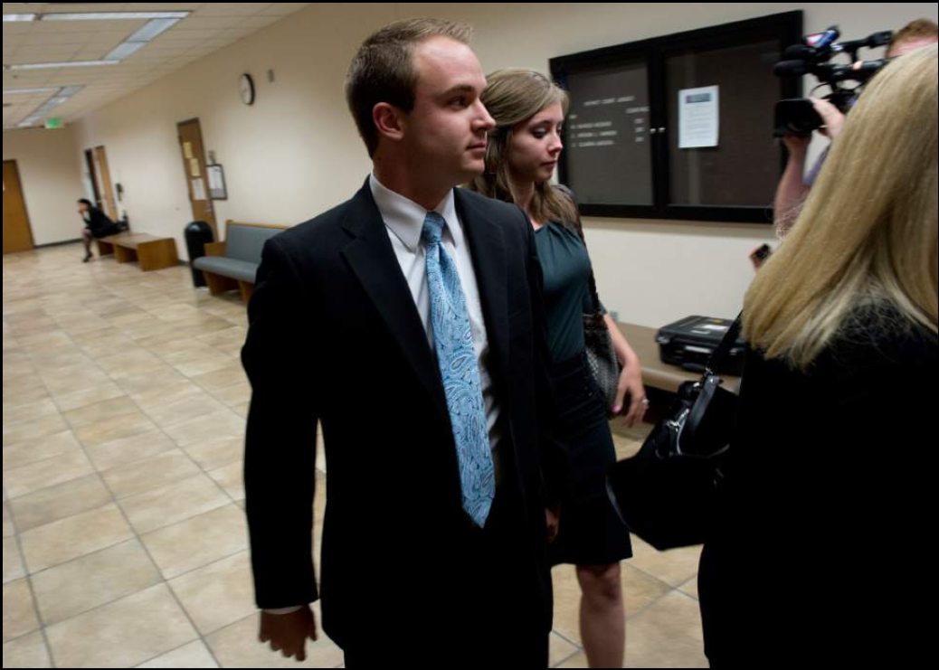 Nathan Fletcher enters court before making his initial appearance in Provo on Thursday, June 5, 2014. Fletcher is alleged to have sexually assaulted multiple women at BYU. (Jeremy Harmon - The Salt Lake Tribune) 