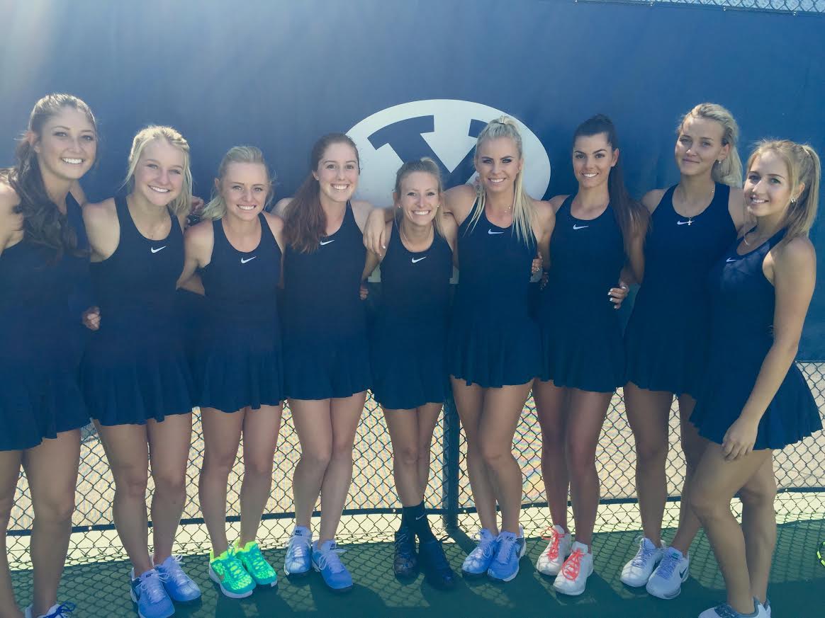 The 2016-17 BYU women's tennis team. (Demi Perkinson)