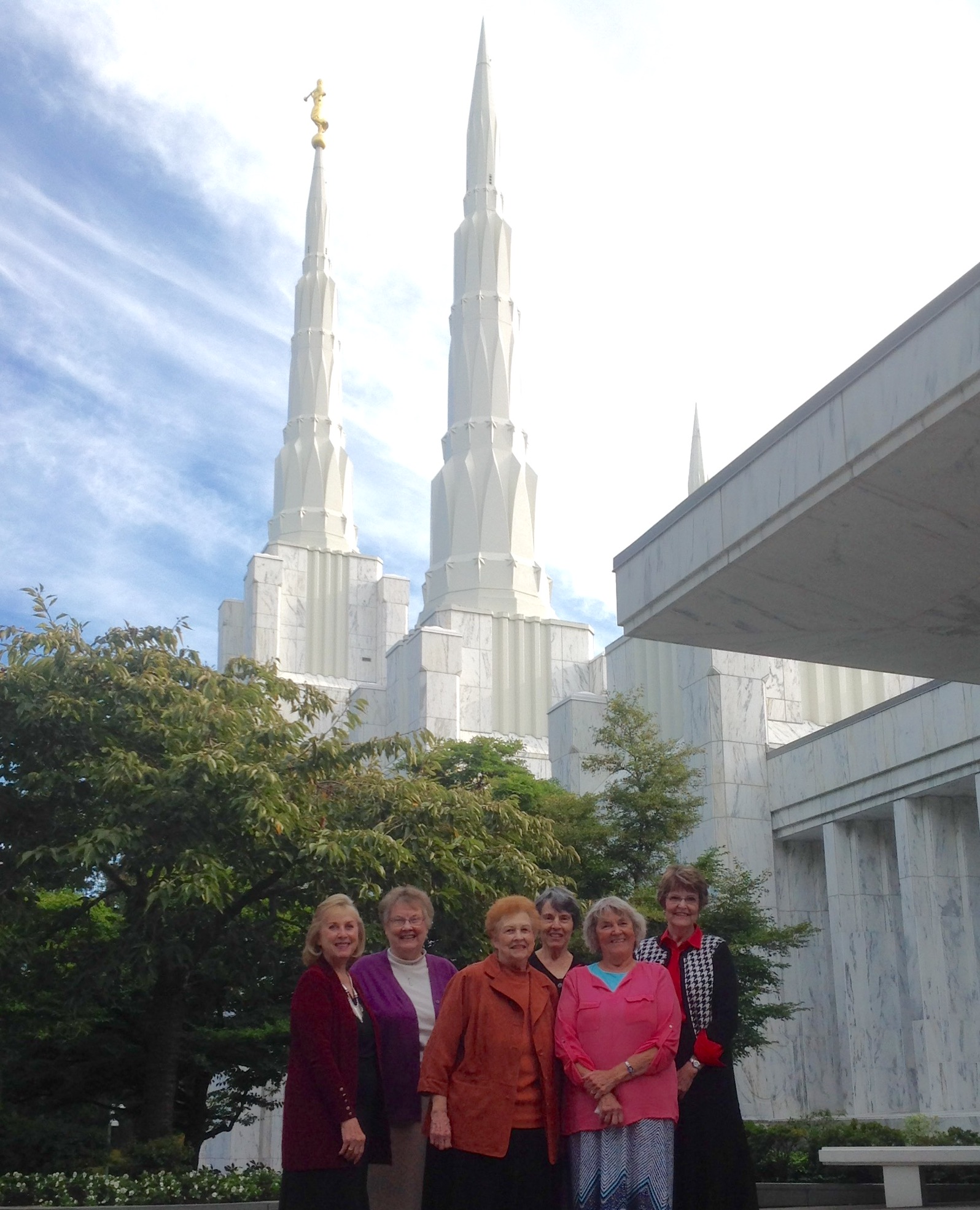 The six roommates ended their trip with a visit to the Portland temple on the night of Sept. 29, 2016.