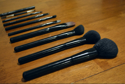 Madeline Croft's makeup brushes. Having the right brushes is essential to correctly applying makeup. (Emily Ashmead)