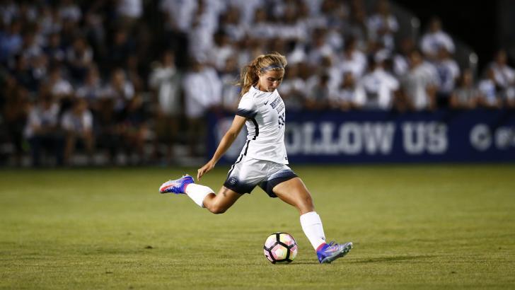 Lizzy Braby scored her first goal of the season against San Diego. (BYU Photo)
