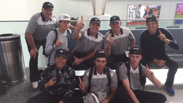 The BYU men's golf team poses for a photo after winning the Nick Watney Invitational. (BYU Photo)