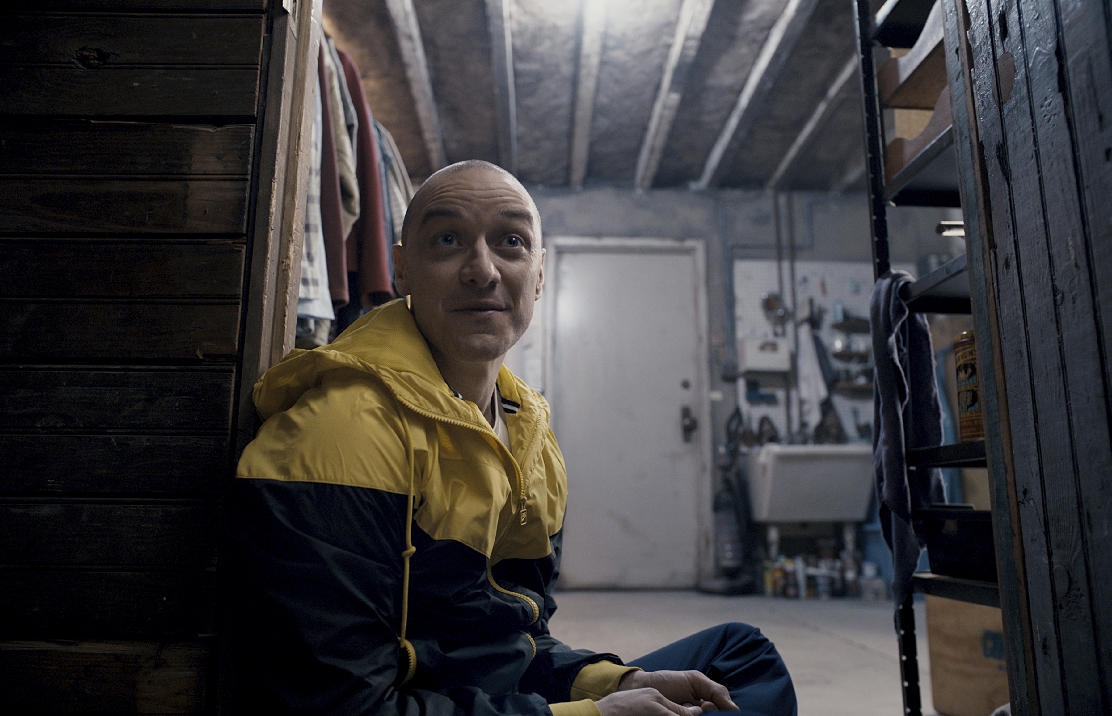 This image released by Universal Pictures shows James McAvoy in a scene from, "Split." (Universal Pictures via AP)