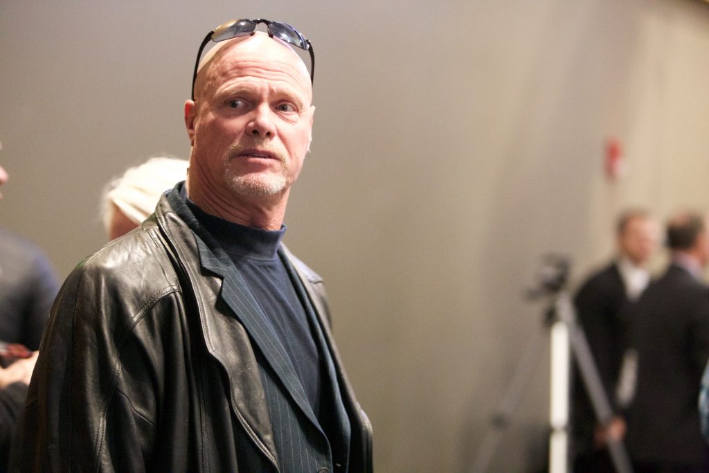 Jim McMahon attended Edwards' funeral service on Friday night. McMahon played in Provo from 1977-81. (Gianluca Cuestas)