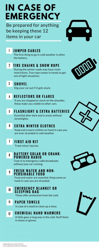 6 Items to Keep In Your Car This Winter