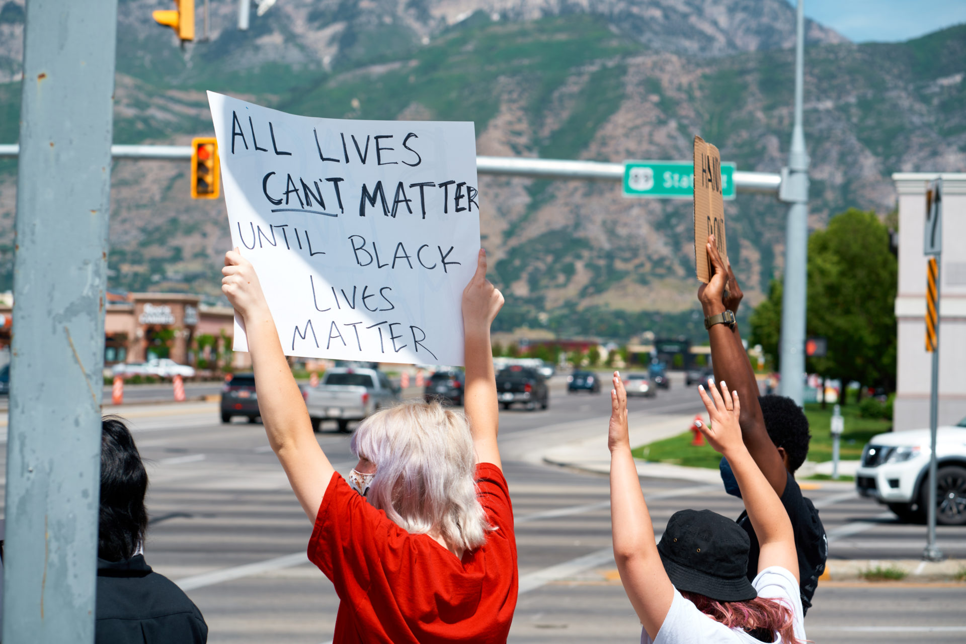 Orem Residents Protest Peacefully Call For Justice The Daily Universe