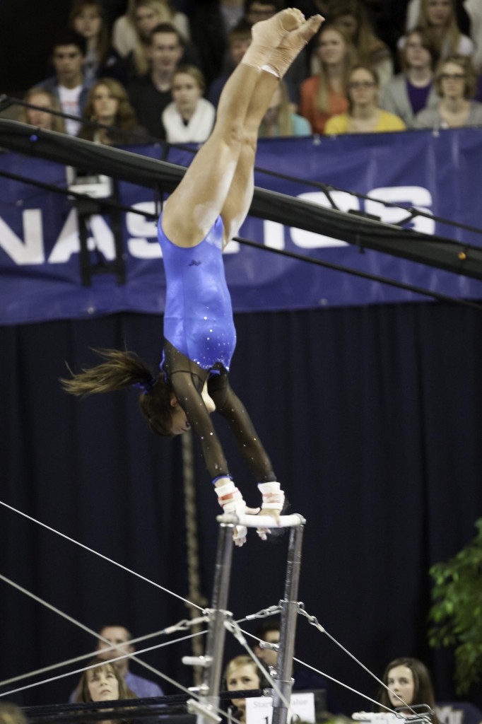 BYU gymnastics competes in third meet of the week against in-state rival - The Daily Universe