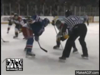 ice hockey puck dropping probably know things gif universe didn referees 1914 instead until would place down
