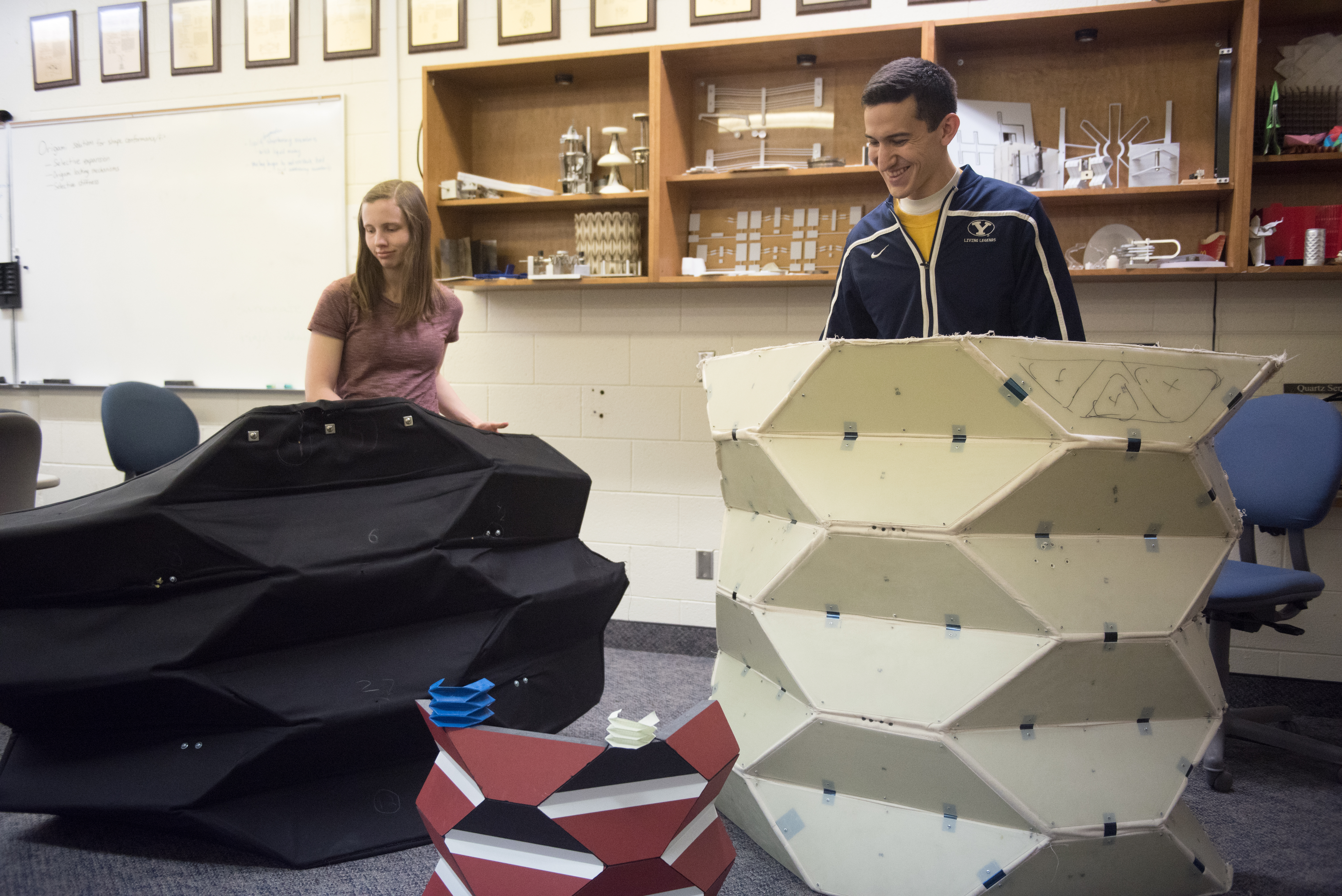 Brigham Young University has created a foldable bulletproof shield 