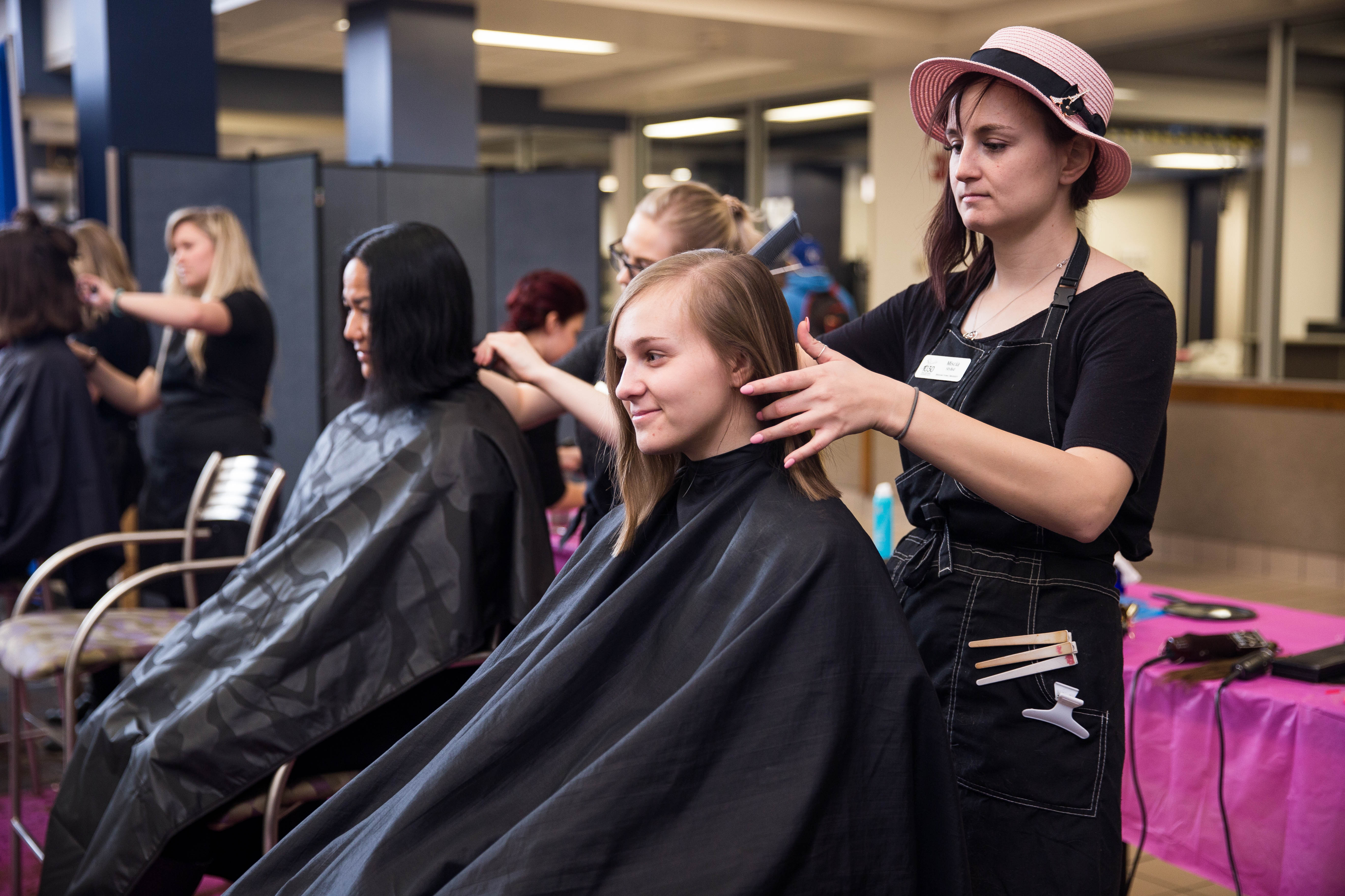Students donate hair through Y-Serve's Share Your Hair event - The Daily  Universe
