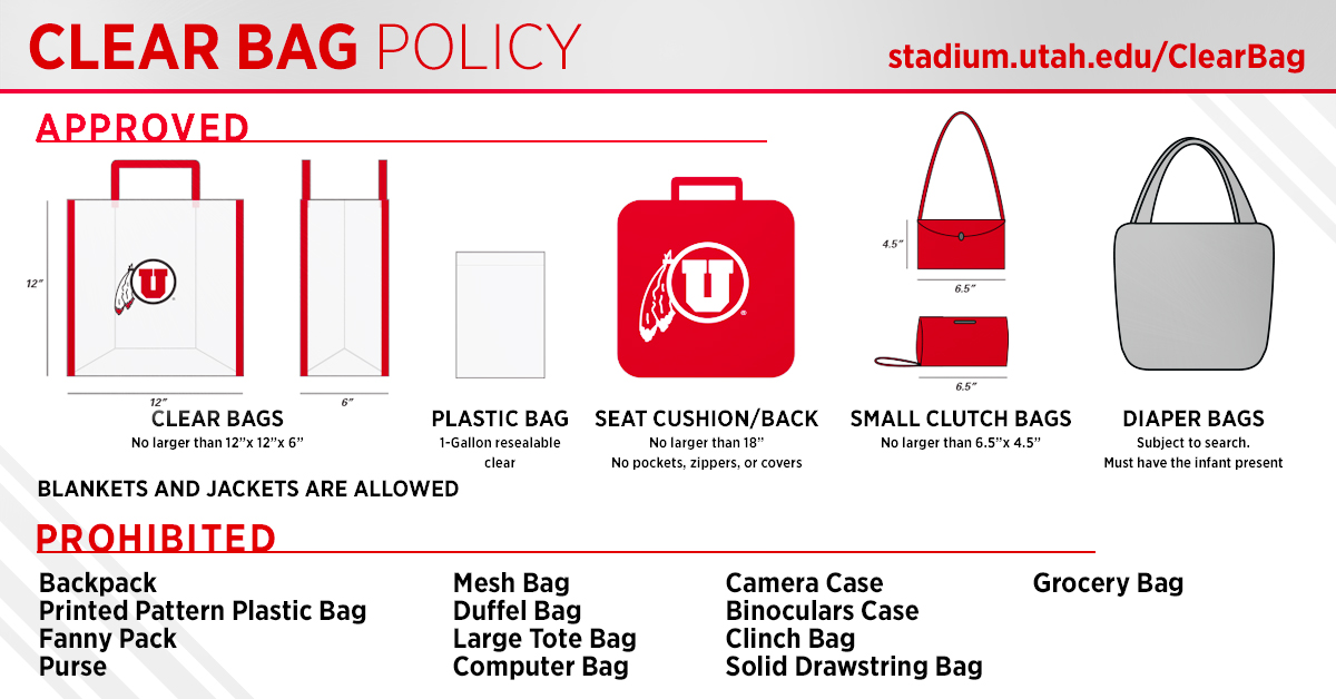 New clear bag policy for LaVell Edwards Stadium The Daily Universe