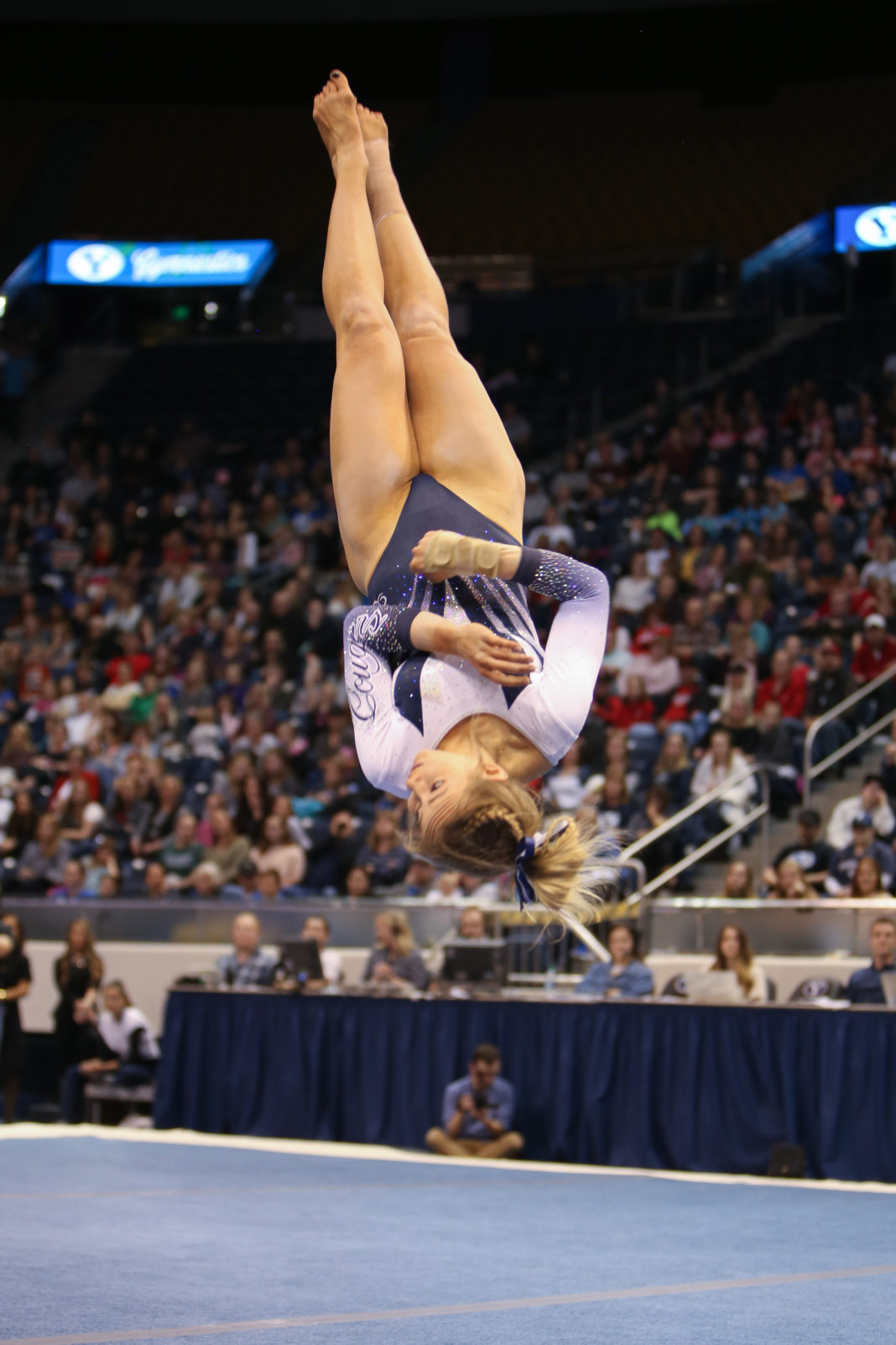 BYU gymnastics records highest seasonopening score in loss to Utah