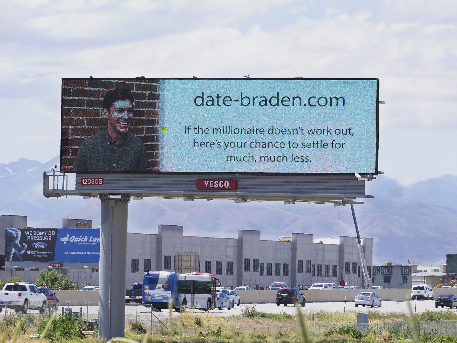 True love will find you in the end' billboard appears along I-35