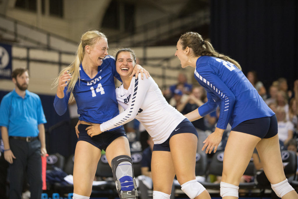 BYU women's volleyball wins trio of games during BYU Doterra Classic ...