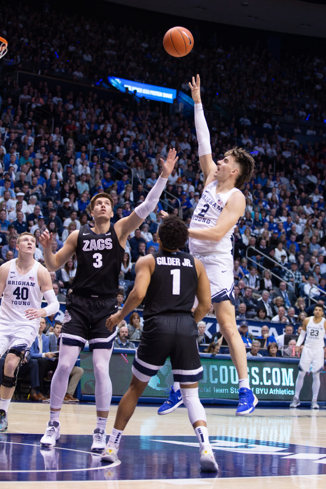 Photo Story: No. 23 BYU takes down No. 2 Gonzaga in historic event that
