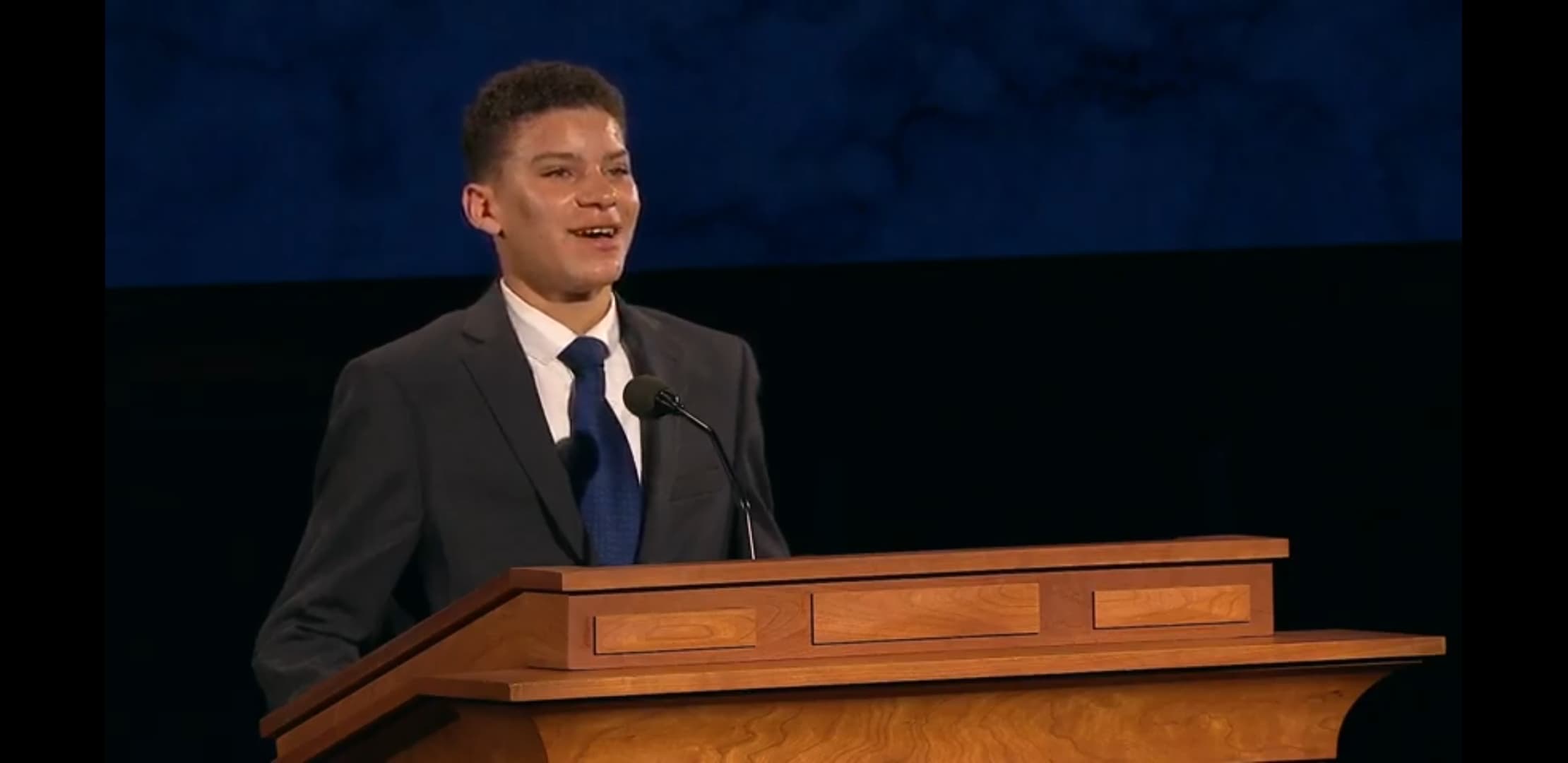 Two youth speak at Saturday evening session of General Conference The