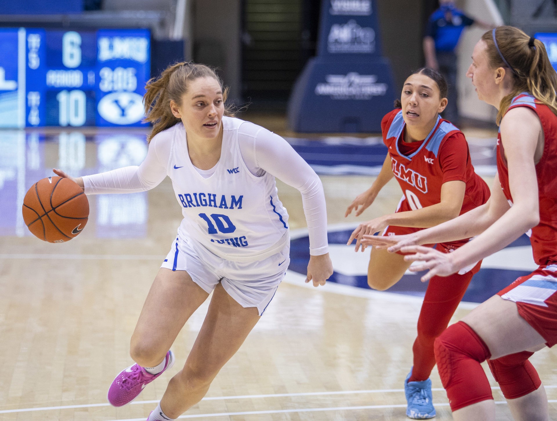 BYU women's basketball stays undefeated at home with 6950 win over LMU