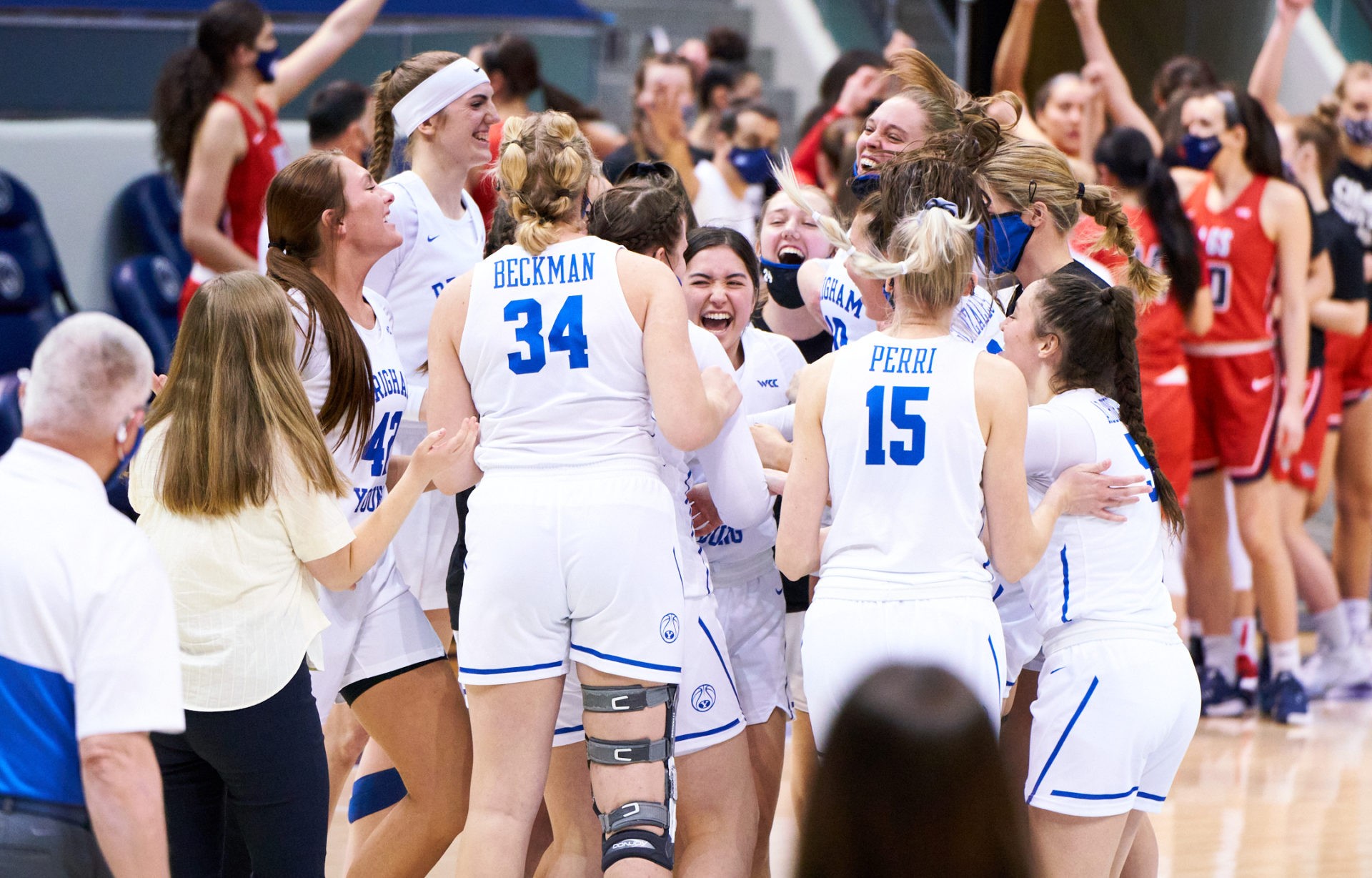 BYU women's basketball stays undefeated at home with upset win over No
