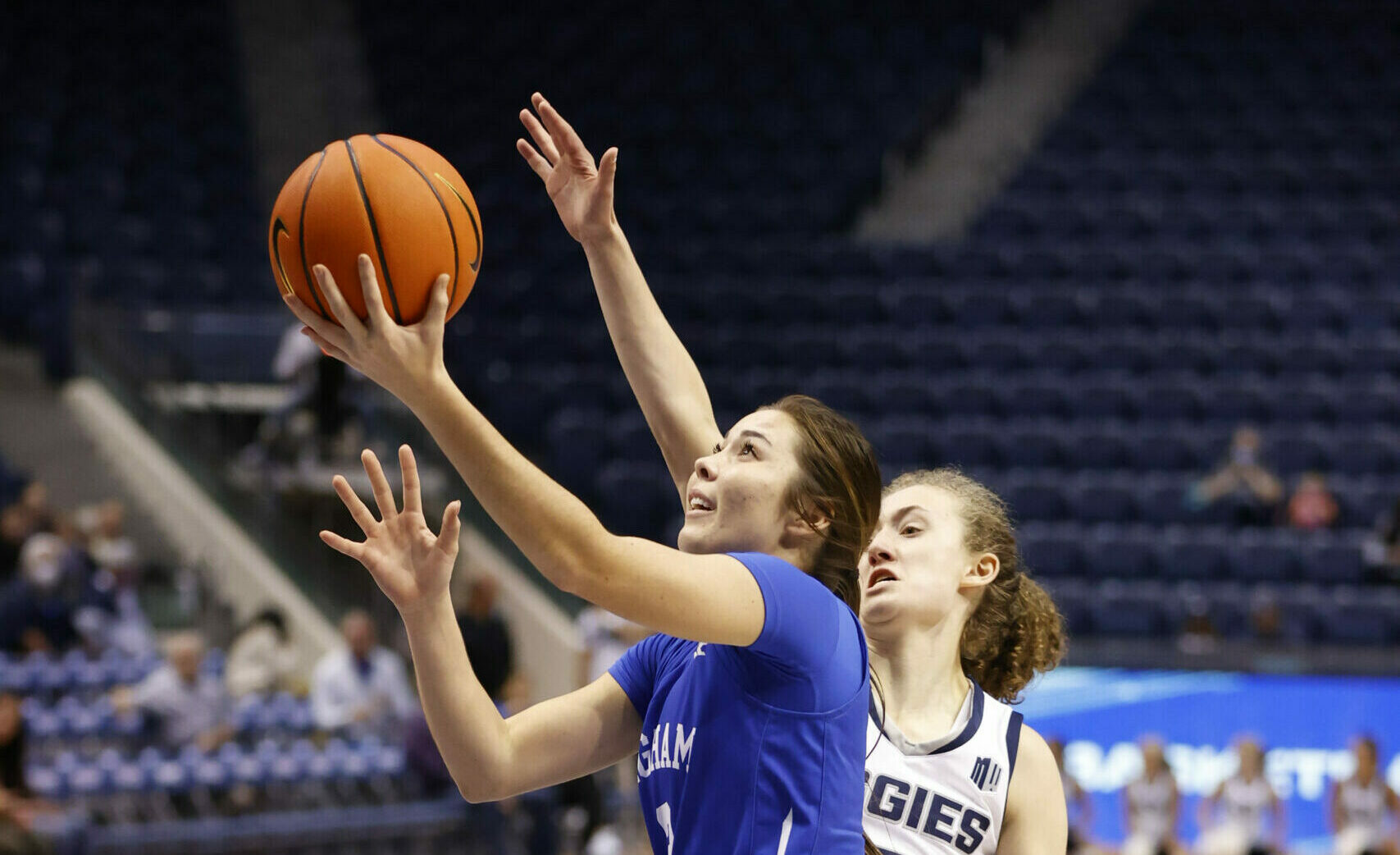 BYU women's basketball surges early for 10174 victory over Utah State
