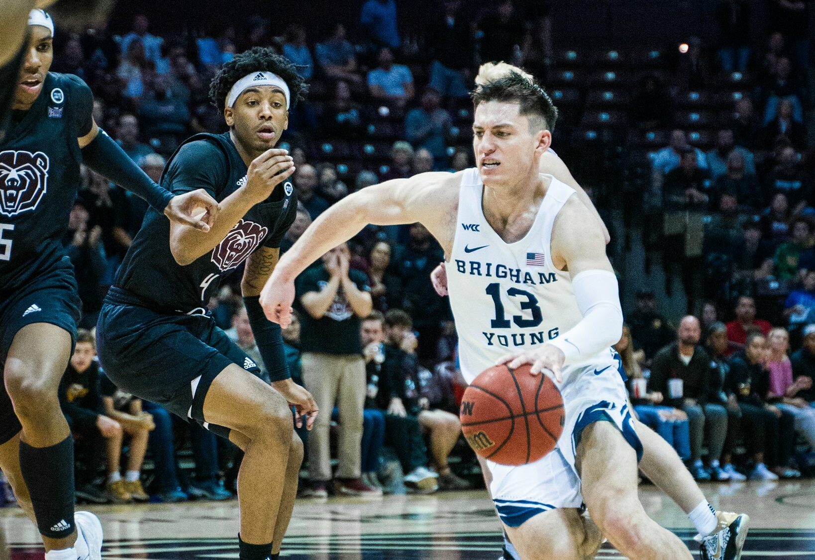BYU men's basketball rebounds with 7468 road win over Missouri State
