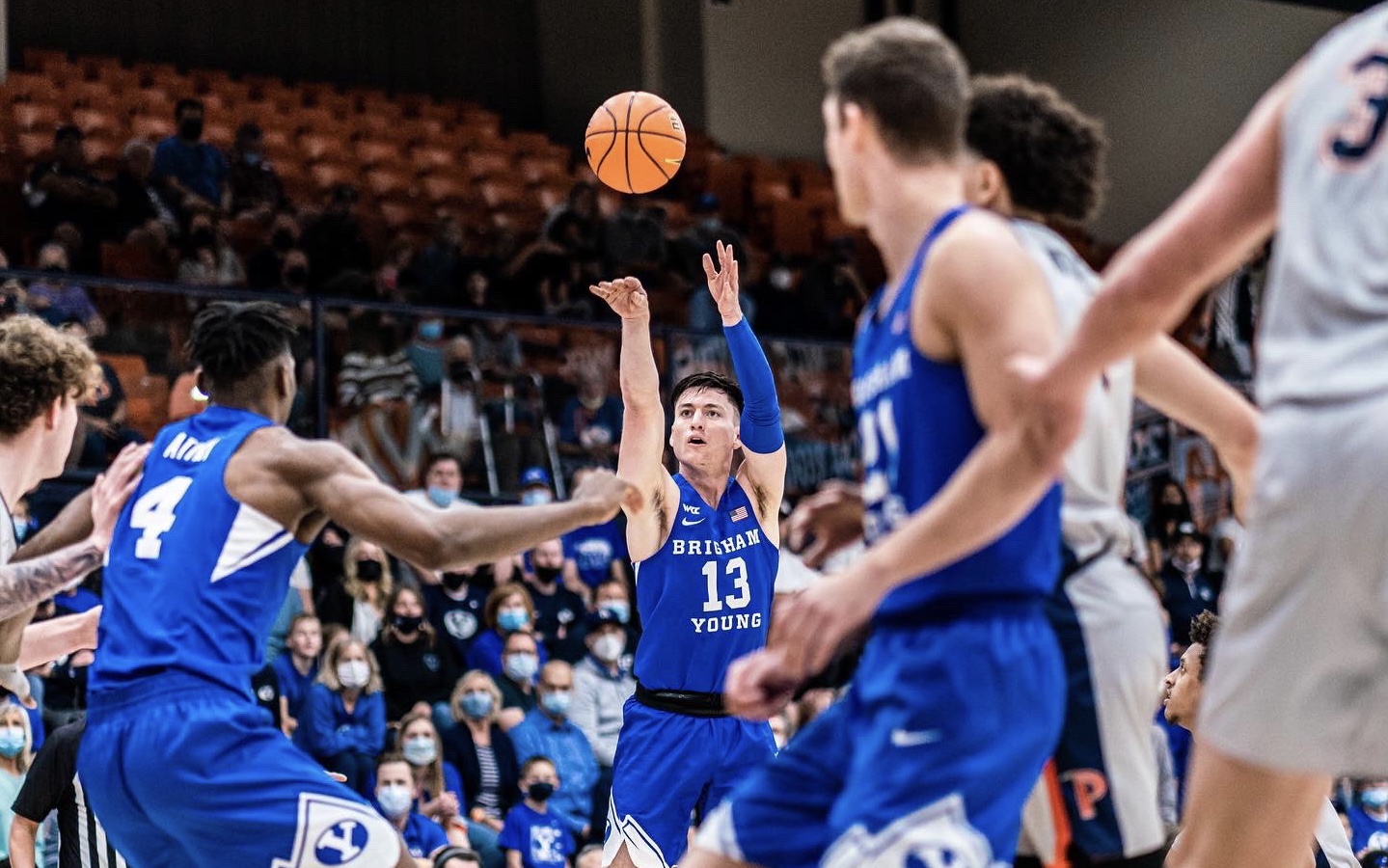 Barcello Leads Byu Mens Basketball To 91 85 Win Over Pepperdine 