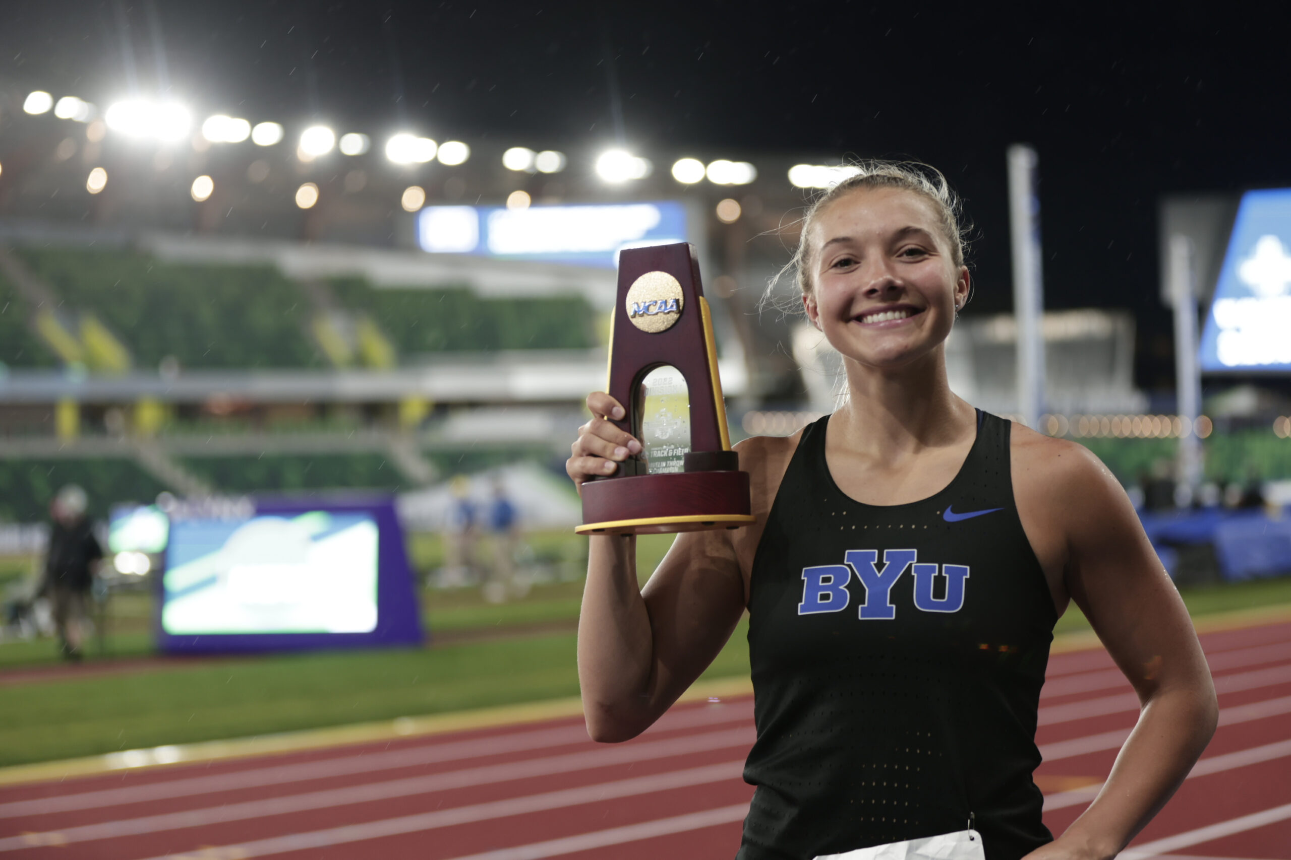 BYU's Ashton Riner wins javelin national championship
